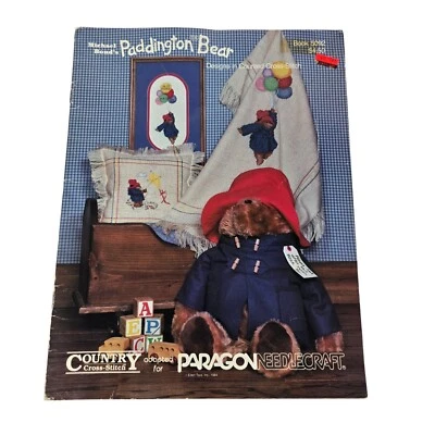 Paddington Bear Paragon Needlecraft Country Cross Stitch booklet Book 5092 Bond - Image 1 of 4