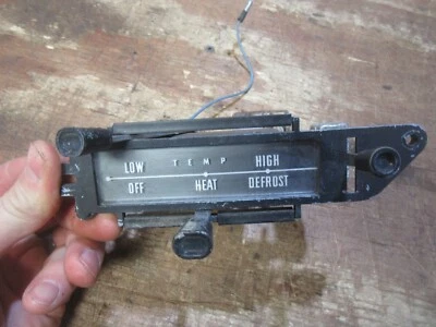 Ford Galaxie 500 1962 tablero interior calefacción palanca de control unidad sin aire acondicionado Foto 1 de 3