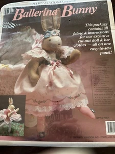 DAISY KINGDOM OOP PANEL zur Herstellung von "BALLERINA BUNNY" - 18" STOFFPUPPE - Bild 1 von 2