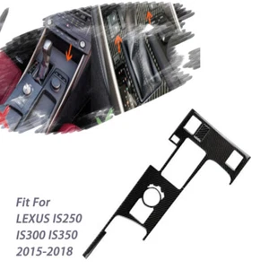 Carbon Fiber Console Gear Shift Panel Sticker For LEXUS IS250 IS350 2014 15-18-E - Picture 1 of 11