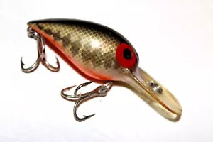 RARE VINTAGE PRE RAPALA SUSPENDING WIGGLE WART BABY BASS - Picture 1 of 5