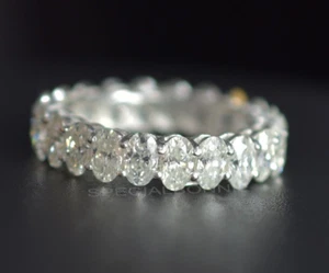 4.60 Ct Certified Oval Cut Diamonds, Designer Band Ring ! FREE Diamond studs! - Picture 1 of 15
