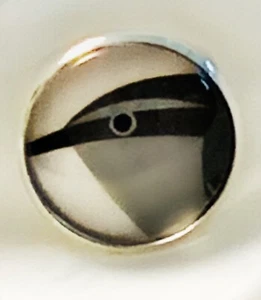 Charley Harper Brown Creeper Songbird Song Bird  1" Glass Sewing Button CP344 - Picture 1 of 2