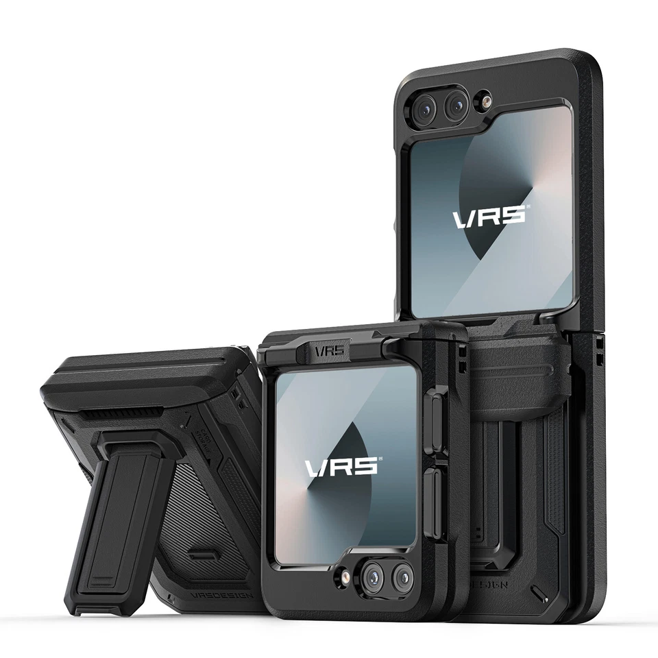 Funda para Galaxy Z Flip 7 FE / 6 VRS [Origen Cartera D] Billetera para Tarjeta y Soporte Foto 1 de 4