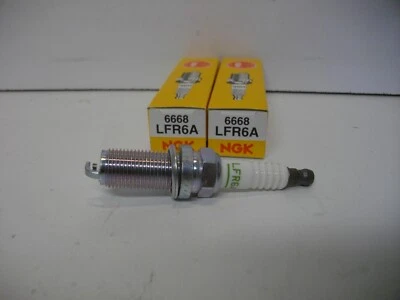 NGK LFR6A / 6668 spark plug pack of 2 each outboard marine boat - Image 1 of 3