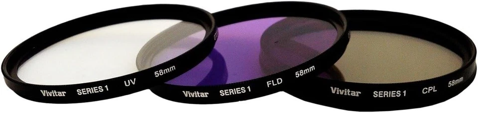 Vivitar FK358 58mm 3-Piece Camera Lens Filter Set - Image 1 of 1