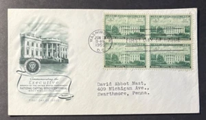 #990 Executive Branch FDC block of 4 on ArtMaster cachet - Picture 1 of 1