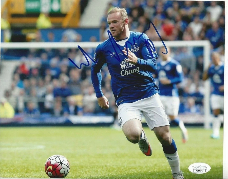 Wayne Rooney Autografiado 8x10 Manchester United JSA Envío Gratis C967 Foto 1 de 1