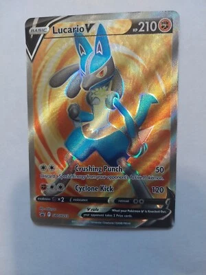 Lucario V - SWSH213 (Full Art) Sword & Shield  Promo NM/M Pokemon Card TCG - Image 1 of 2
