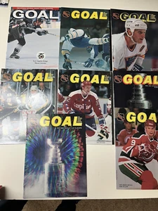 Vintage/Classic Hockey Lot of 8 Goal Magazines - EX to NM Condition! NICE ASMT! - Picture 1 of 9