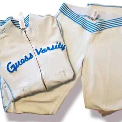 Guess varsity baby blue casual suit lg vintage - Image 1 of 4
