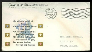 1944 WW2 PATRIOTIC SHERMAN #5820 AMERICAN PATROITIC PRESS "FREE" FORT BRAGG - Picture 1 of 1