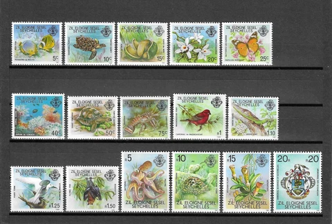 SEYCHELLES/ZIL 1980 SG 1/16 MNH Cat £8 Cover