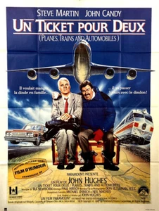 Steve Martin John Candy PLANES TRAINS AND AUTOMOBILES John Hughes FRENCH POSTER - Picture 1 of 1