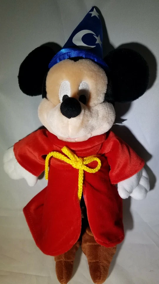 Sorcerer Mickey Mouse Bean Bag Plush Toy Disney World 1940 Fantasia 13" Gift