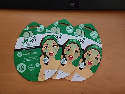 Máscara calmante despegable Three Yes to Cupbers para máscaras calmantes de piel sensible Foto 1 de 4