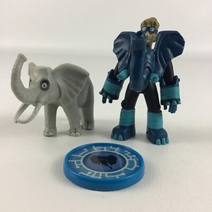 Wild Kratts Creature Power Disc Elephant Chris Figure 3pc 2015 Wicked Cool Toys