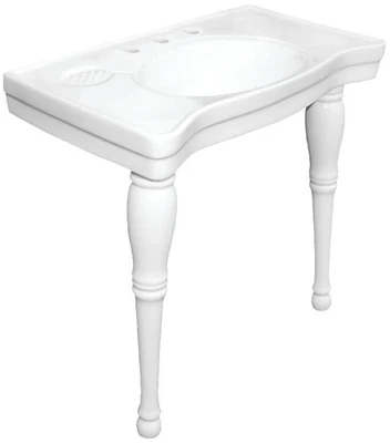 Kingston Brass VPB1368-SET Imperial 35-13/16" Rectangular Ceramic - White - Image 1 of 4