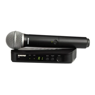 Shure.  BLX24/PG58 Wireless Vocal System with PG58 Microphone H9 Frequency Band - Image 1 of 4