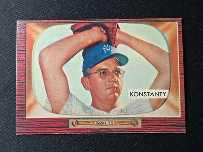 1955 年 Bowman #231 吉姆·康斯坦蒂洋基队非常锋利的卡片(修剪) — 第 1/2 张图片