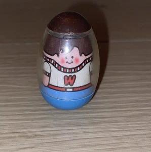 1973 Hasbro Weeble Wobble Boy With White Shirt W And Blue Pants Slingshot - Picture 1 of 5