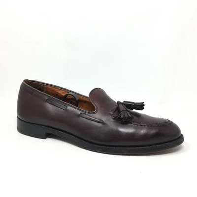 Alden for Jos A Bank Loafers Dress Shoes Mens Size 9 B Burgundy Leather Vintage - Image 1 of 4
