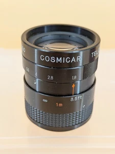 Cosmicar Pentax 50mm f/1.8 Television Lens Boxed - Picture 1 of 12