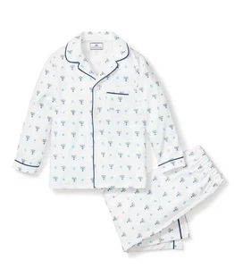 Kids Petite Plum Twill Pajama Set in Happy Hanukkah Size 2 Years - Picture 1 of 7