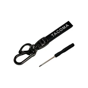 Genuine Leather Car Keychain Keyfob Accessories For TACOMA - Black - Bild 1 von 4