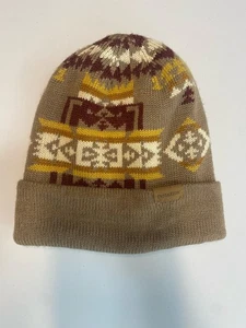 Pendleton Beanie Soft Aztec Beanie Toboggan Outdoor Fall Earthy Hiking Gorpcore - Picture 1 of 7