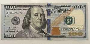 Serie 2009 A US Hundert Dollar Schein ~ Star Note 100 $ LF 06528373 * - Bild 1 von 9