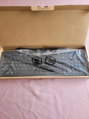 NEW HP Keyboard Business Black Slim Style USB Windows Enhanced JUST OPEN BOX - Image 1 of 2