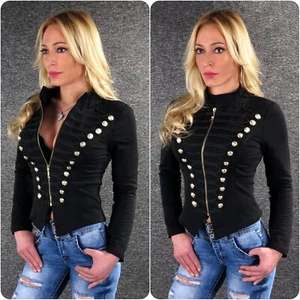 Blazer Bolero Jacke kurz S 36 Uniform Jacket Damen Schwarz - Bild 1 von 6