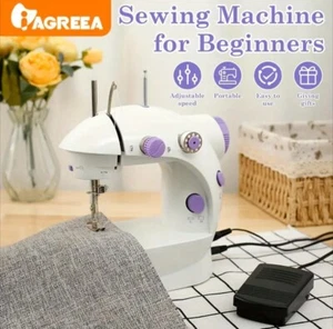 Electric Portable Sewing Machine With Foot Pedal, Needles, Threads For Beginners - Picture 1 of 15