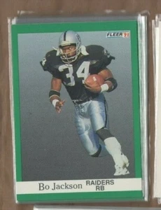 BO JACKSON 1991 FLEER FOOTBALL #110 AUBURN LA Las Vegas Oakland RAIDERS - Picture 1 of 1