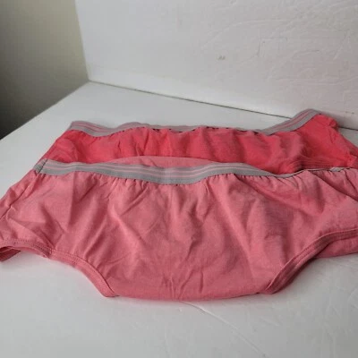 2 Cotton Size  9 Fruit of the Loom Hipster Underwear Pinks - Image 1 of 3