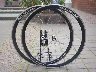 Campagnolo Shamal Black / 9 Sp / Clincher Wheel Set Bora Chorus Record Vento - Bild 1 von 4