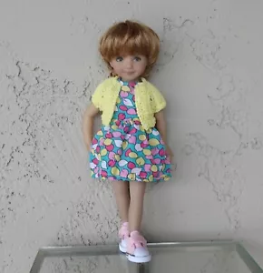 Outfit for Dianna Effner 13" Little Darling Doll: dress, cardigan and shoes - Picture 1 of 6