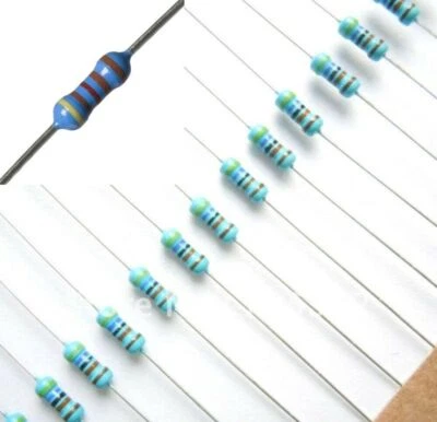 Widerstände Vorwiderstände 0,6W 1% Metallschicht Metallfilm zB LEDs Wert WÄHLBAR - Bild 1 von 3