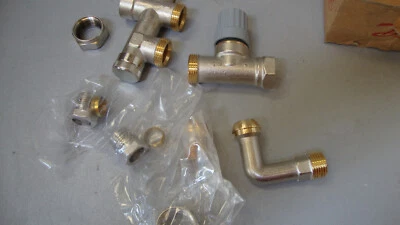 Steigrohrventile Danfoss RA-KE Set 1/2" für Einrohrsystem Bodenanschluß 013G3341 - Bild 1 von 3