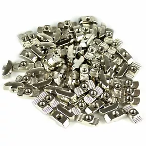 100pcs M4 M5 M6 Tee Nut CNC 4040 Frame Aluminium 3D Print Sliding Flux Workshop - Picture 1 of 12