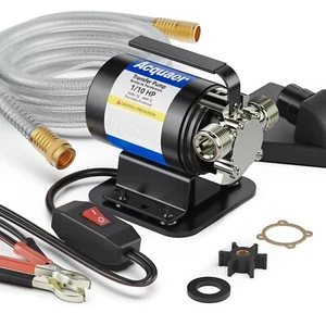 Acquaer Water Transfer Pump DC 12V 1/10HP Portable Electric Water Removal Uti... - Picture 1 of 7