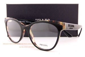 Brand New Prada Eyeglass Frames PR 05WV 389 Black/Havana For Women Size 53
