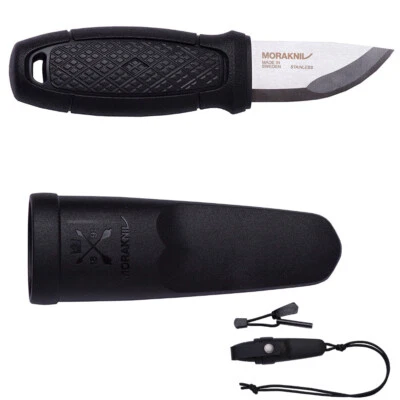 Morakniv Eldris Neck Pocket Outdoor Knife W/ Fire Starter Kit Black YKM12629 - Image 1 of 3