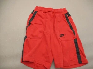 NIKE AIR Size XL Boys Red Cotton Blend Stretch Waist Pocket Sweat Shorts 065 - Picture 1 of 7