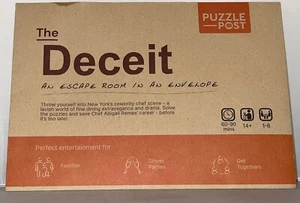 THE DECEIT 2022 Puzzle Post Escape Room In An Envelope *Never Opened* - Picture 1 of 2