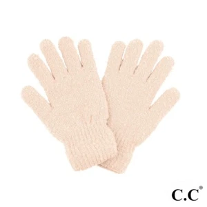C.C Boucle Smart Touch Gloves With Lining Inside - Rose - Picture 1 of 1