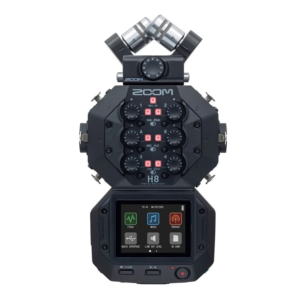 Zoom H8 Handy Recorder Touchscreen Podcast Music Field Recording Audio Compact - Image 1 of 4