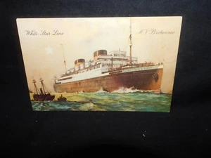 Postal White Star Line MV Britannic barco Oceanliner - Imagen 1 de 2