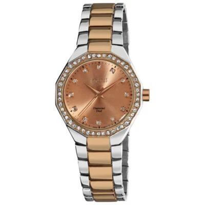 August Steiner AS8044TTR Diamond Swiss Quartz Stainless Steel Womens Watch - Image 1 of 3